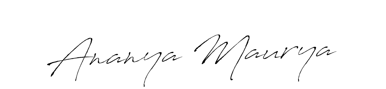 This is the best signature style for the Ananya Maurya name. Also you like these signature font (Antro_Vectra). Mix name signature. Ananya Maurya signature style 6 images and pictures png