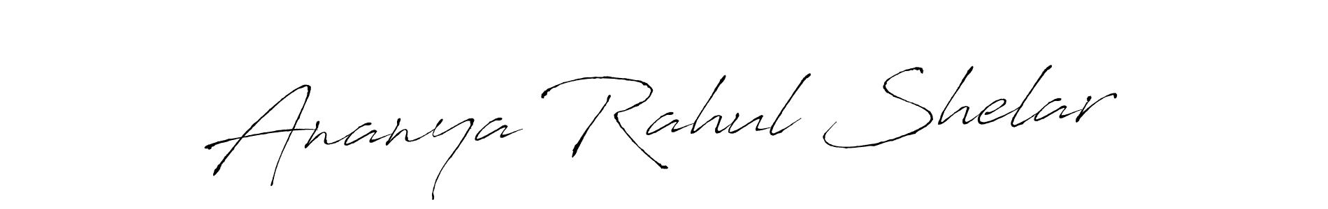 Also we have Ananya Rahul Shelar name is the best signature style. Create professional handwritten signature collection using Antro_Vectra autograph style. Ananya Rahul Shelar signature style 6 images and pictures png