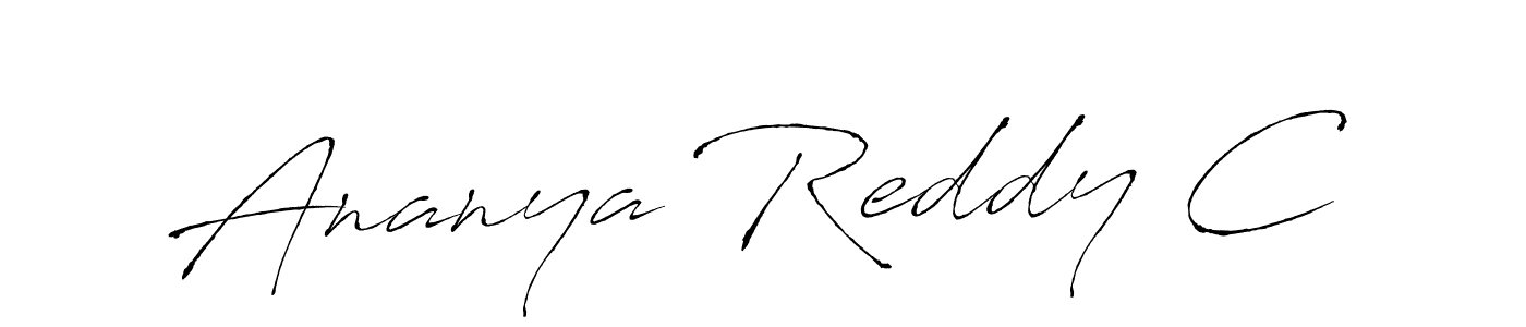 Also You can easily find your signature by using the search form. We will create Ananya Reddy C name handwritten signature images for you free of cost using Antro_Vectra sign style. Ananya Reddy C signature style 6 images and pictures png