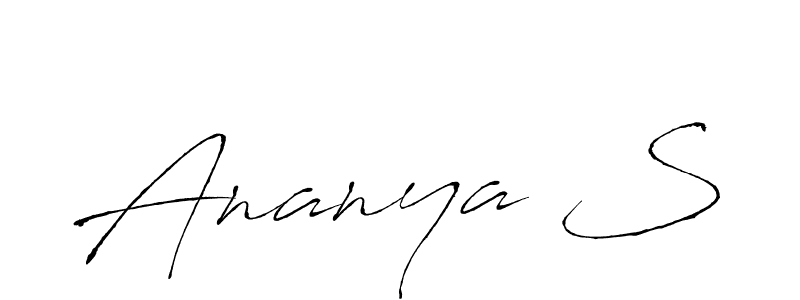 It looks lik you need a new signature style for name Ananya S. Design unique handwritten (Antro_Vectra) signature with our free signature maker in just a few clicks. Ananya S signature style 6 images and pictures png