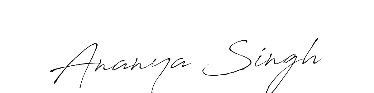The best way (Antro_Vectra) to make a short signature is to pick only two or three words in your name. The name Ananya Singh include a total of six letters. For converting this name. Ananya Singh signature style 6 images and pictures png