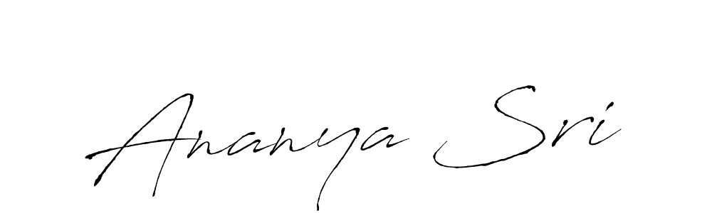 Use a signature maker to create a handwritten signature online. With this signature software, you can design (Antro_Vectra) your own signature for name Ananya Sri. Ananya Sri signature style 6 images and pictures png