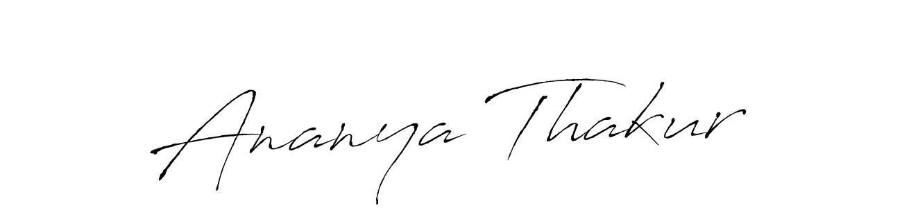 How to make Ananya Thakur name signature. Use Antro_Vectra style for creating short signs online. This is the latest handwritten sign. Ananya Thakur signature style 6 images and pictures png