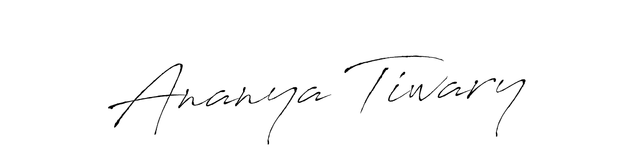 Ananya Tiwary stylish signature style. Best Handwritten Sign (Antro_Vectra) for my name. Handwritten Signature Collection Ideas for my name Ananya Tiwary. Ananya Tiwary signature style 6 images and pictures png