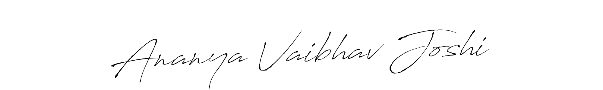 How to make Ananya Vaibhav Joshi signature? Antro_Vectra is a professional autograph style. Create handwritten signature for Ananya Vaibhav Joshi name. Ananya Vaibhav Joshi signature style 6 images and pictures png