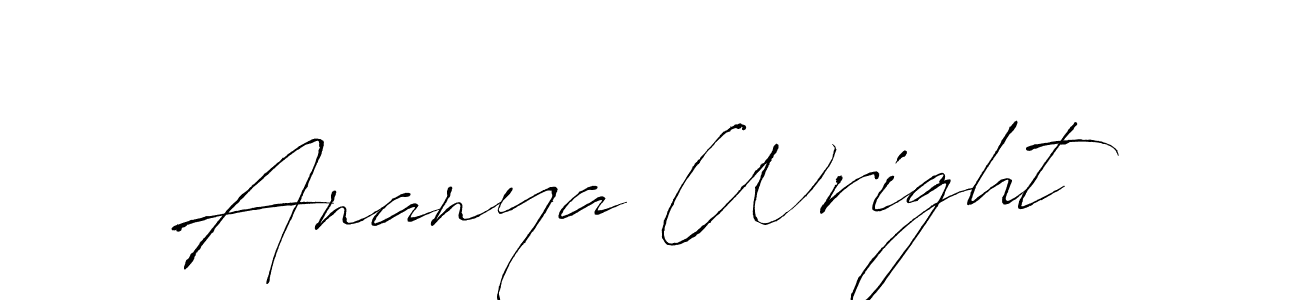 Make a beautiful signature design for name Ananya Wright. Use this online signature maker to create a handwritten signature for free. Ananya Wright signature style 6 images and pictures png