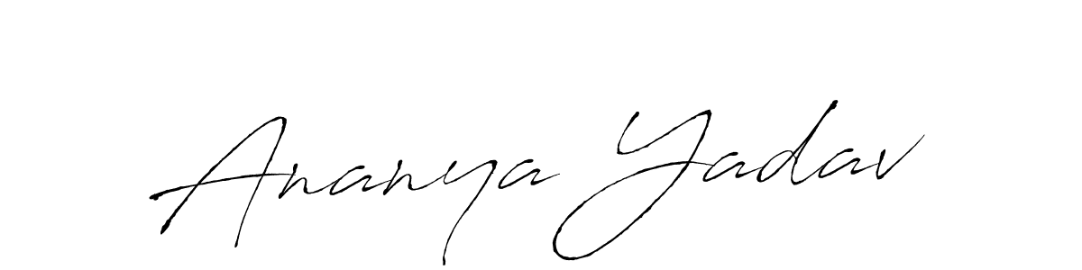 Ananya Yadav stylish signature style. Best Handwritten Sign (Antro_Vectra) for my name. Handwritten Signature Collection Ideas for my name Ananya Yadav. Ananya Yadav signature style 6 images and pictures png