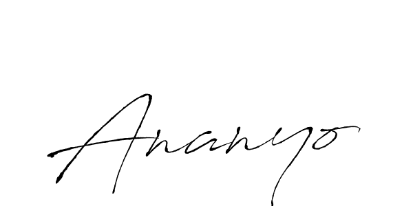 Design your own signature with our free online signature maker. With this signature software, you can create a handwritten (Antro_Vectra) signature for name Ananyo. Ananyo signature style 6 images and pictures png