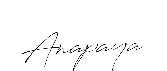 Design your own signature with our free online signature maker. With this signature software, you can create a handwritten (Antro_Vectra) signature for name Anapaya. Anapaya signature style 6 images and pictures png