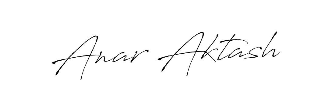 The best way (Antro_Vectra) to make a short signature is to pick only two or three words in your name. The name Anar Aktash include a total of six letters. For converting this name. Anar Aktash signature style 6 images and pictures png