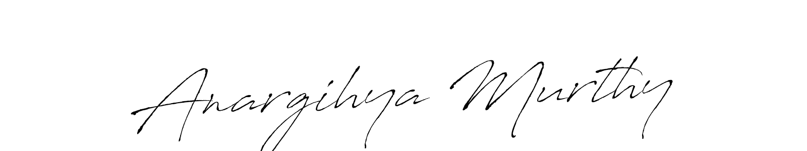 Design your own signature with our free online signature maker. With this signature software, you can create a handwritten (Antro_Vectra) signature for name Anargihya Murthy. Anargihya Murthy signature style 6 images and pictures png