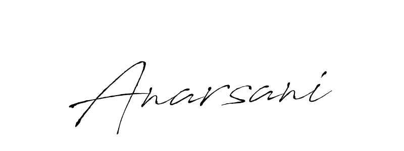 Antro_Vectra is a professional signature style that is perfect for those who want to add a touch of class to their signature. It is also a great choice for those who want to make their signature more unique. Get Anarsani name to fancy signature for free. Anarsani signature style 6 images and pictures png