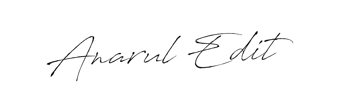 How to make Anarul Edit name signature. Use Antro_Vectra style for creating short signs online. This is the latest handwritten sign. Anarul Edit signature style 6 images and pictures png