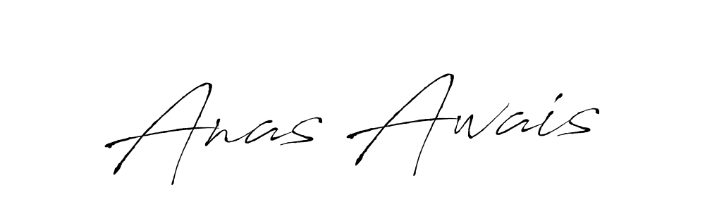 How to make Anas Awais name signature. Use Antro_Vectra style for creating short signs online. This is the latest handwritten sign. Anas Awais signature style 6 images and pictures png