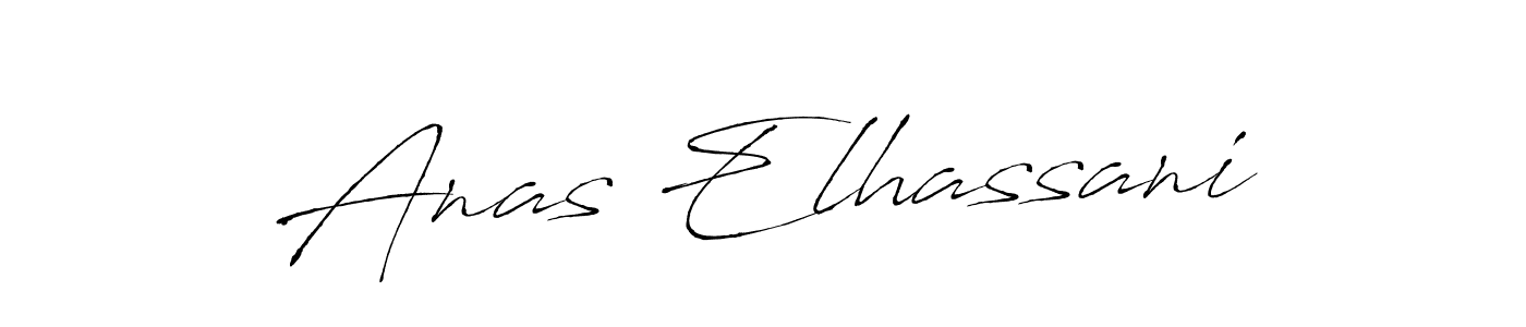 How to make Anas Elhassani signature? Antro_Vectra is a professional autograph style. Create handwritten signature for Anas Elhassani name. Anas Elhassani signature style 6 images and pictures png