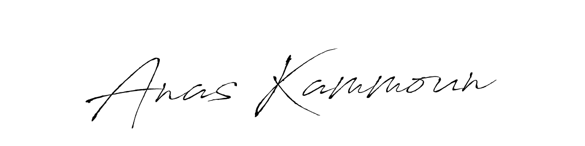 Make a beautiful signature design for name Anas Kammoun. With this signature (Antro_Vectra) style, you can create a handwritten signature for free. Anas Kammoun signature style 6 images and pictures png