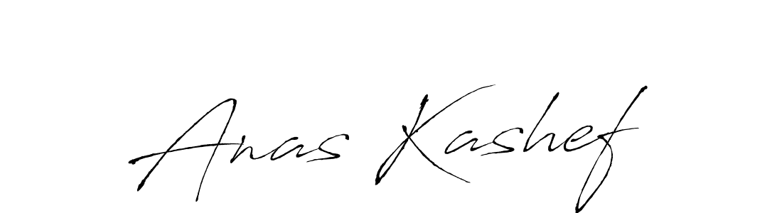 Make a beautiful signature design for name Anas Kashef. With this signature (Antro_Vectra) style, you can create a handwritten signature for free. Anas Kashef signature style 6 images and pictures png