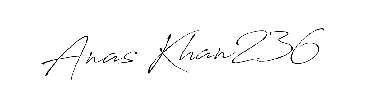 Anas Khan236 stylish signature style. Best Handwritten Sign (Antro_Vectra) for my name. Handwritten Signature Collection Ideas for my name Anas Khan236. Anas Khan236 signature style 6 images and pictures png