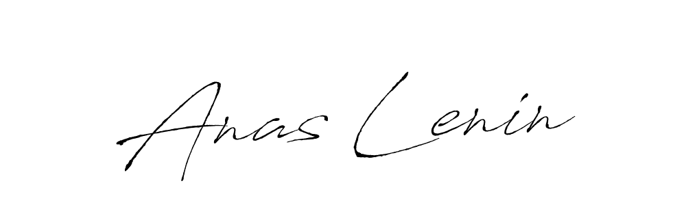 Anas Lenin stylish signature style. Best Handwritten Sign (Antro_Vectra) for my name. Handwritten Signature Collection Ideas for my name Anas Lenin. Anas Lenin signature style 6 images and pictures png