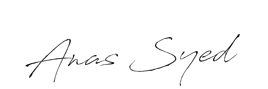 Make a beautiful signature design for name Anas Syed. With this signature (Antro_Vectra) style, you can create a handwritten signature for free. Anas Syed signature style 6 images and pictures png