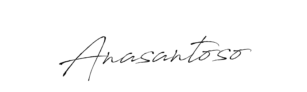 How to make Anasantoso name signature. Use Antro_Vectra style for creating short signs online. This is the latest handwritten sign. Anasantoso signature style 6 images and pictures png