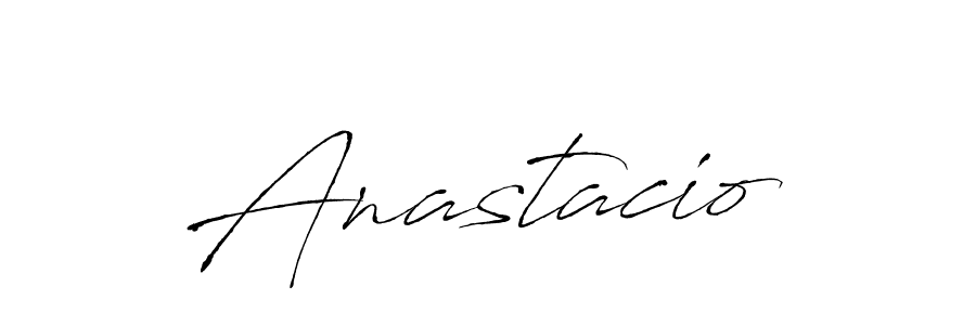 Make a beautiful signature design for name Anastacio. With this signature (Antro_Vectra) style, you can create a handwritten signature for free. Anastacio signature style 6 images and pictures png