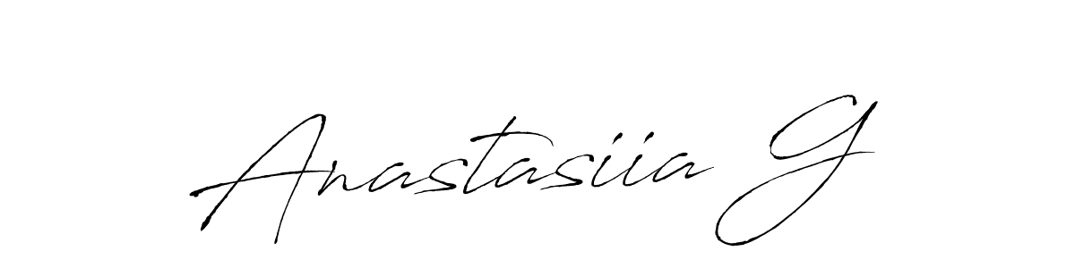 Also You can easily find your signature by using the search form. We will create Anastasiia G name handwritten signature images for you free of cost using Antro_Vectra sign style. Anastasiia G signature style 6 images and pictures png