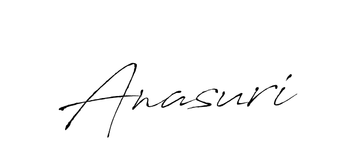 Design your own signature with our free online signature maker. With this signature software, you can create a handwritten (Antro_Vectra) signature for name Anasuri. Anasuri signature style 6 images and pictures png