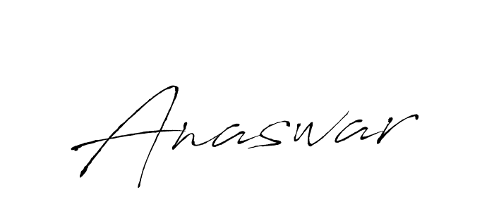 The best way (Antro_Vectra) to make a short signature is to pick only two or three words in your name. The name Anaswar include a total of six letters. For converting this name. Anaswar signature style 6 images and pictures png