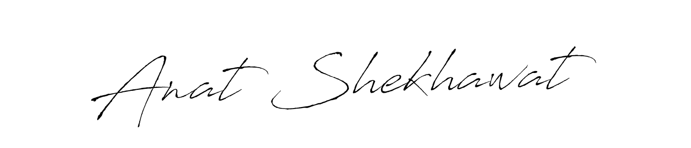 Create a beautiful signature design for name Anat Shekhawat. With this signature (Antro_Vectra) fonts, you can make a handwritten signature for free. Anat Shekhawat signature style 6 images and pictures png