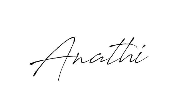 Use a signature maker to create a handwritten signature online. With this signature software, you can design (Antro_Vectra) your own signature for name Anathi. Anathi signature style 6 images and pictures png