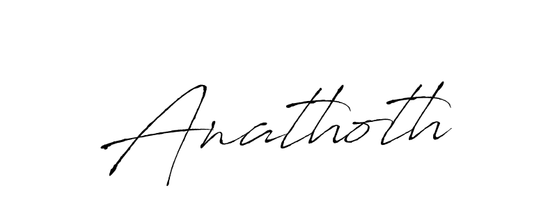 Use a signature maker to create a handwritten signature online. With this signature software, you can design (Antro_Vectra) your own signature for name Anathoth. Anathoth signature style 6 images and pictures png