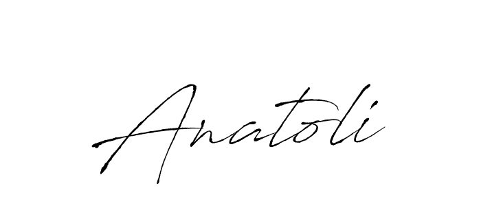 Design your own signature with our free online signature maker. With this signature software, you can create a handwritten (Antro_Vectra) signature for name Anatoli. Anatoli signature style 6 images and pictures png
