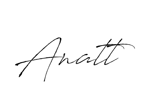 How to make Anatt name signature. Use Antro_Vectra style for creating short signs online. This is the latest handwritten sign. Anatt signature style 6 images and pictures png