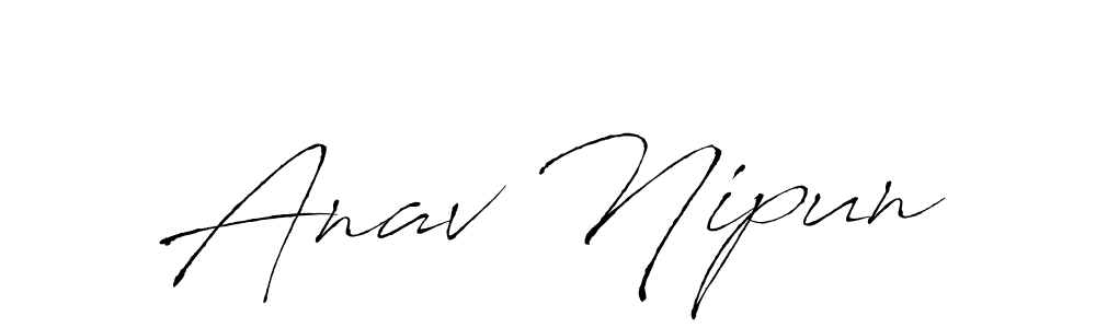 You should practise on your own different ways (Antro_Vectra) to write your name (Anav Nipun) in signature. don't let someone else do it for you. Anav Nipun signature style 6 images and pictures png