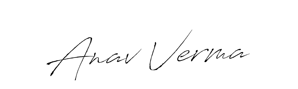 if you are searching for the best signature style for your name Anav Verma. so please give up your signature search. here we have designed multiple signature styles  using Antro_Vectra. Anav Verma signature style 6 images and pictures png