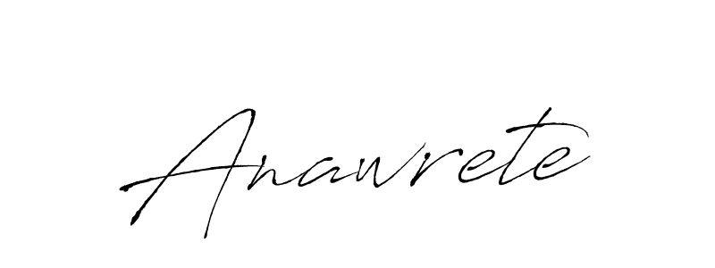 The best way (Antro_Vectra) to make a short signature is to pick only two or three words in your name. The name Anawrete include a total of six letters. For converting this name. Anawrete signature style 6 images and pictures png
