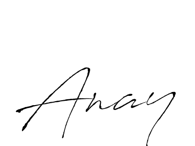 Design your own signature with our free online signature maker. With this signature software, you can create a handwritten (Antro_Vectra) signature for name Anay. Anay signature style 6 images and pictures png