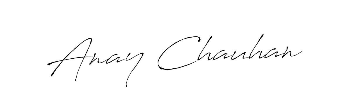 Design your own signature with our free online signature maker. With this signature software, you can create a handwritten (Antro_Vectra) signature for name Anay Chauhan. Anay Chauhan signature style 6 images and pictures png