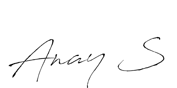 You should practise on your own different ways (Antro_Vectra) to write your name (Anay S) in signature. don't let someone else do it for you. Anay S signature style 6 images and pictures png
