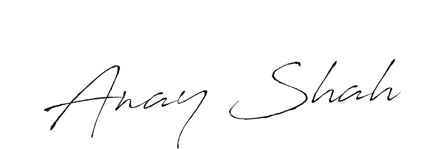 Use a signature maker to create a handwritten signature online. With this signature software, you can design (Antro_Vectra) your own signature for name Anay Shah. Anay Shah signature style 6 images and pictures png