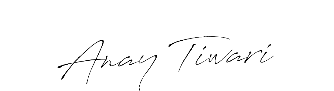 How to make Anay Tiwari name signature. Use Antro_Vectra style for creating short signs online. This is the latest handwritten sign. Anay Tiwari signature style 6 images and pictures png