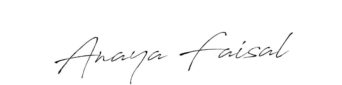 Create a beautiful signature design for name Anaya Faisal. With this signature (Antro_Vectra) fonts, you can make a handwritten signature for free. Anaya Faisal signature style 6 images and pictures png