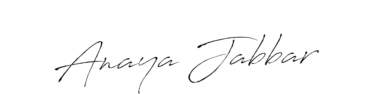 Here are the top 10 professional signature styles for the name Anaya Jabbar. These are the best autograph styles you can use for your name. Anaya Jabbar signature style 6 images and pictures png
