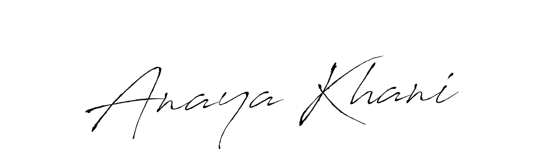 Make a beautiful signature design for name Anaya Khani. With this signature (Antro_Vectra) style, you can create a handwritten signature for free. Anaya Khani signature style 6 images and pictures png