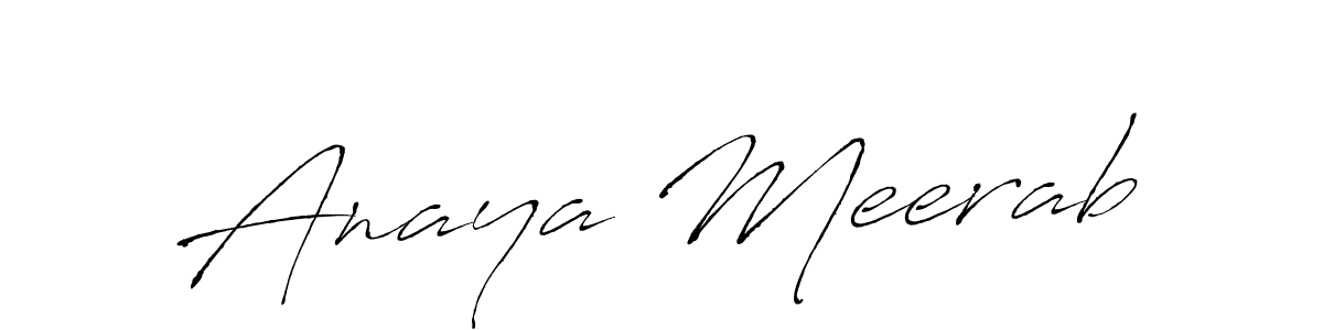 Also You can easily find your signature by using the search form. We will create Anaya Meerab name handwritten signature images for you free of cost using Antro_Vectra sign style. Anaya Meerab signature style 6 images and pictures png