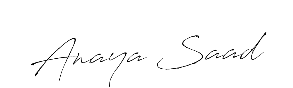 You should practise on your own different ways (Antro_Vectra) to write your name (Anaya Saad) in signature. don't let someone else do it for you. Anaya Saad signature style 6 images and pictures png