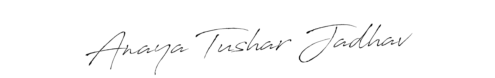 How to Draw Anaya Tushar Jadhav signature style? Antro_Vectra is a latest design signature styles for name Anaya Tushar Jadhav. Anaya Tushar Jadhav signature style 6 images and pictures png