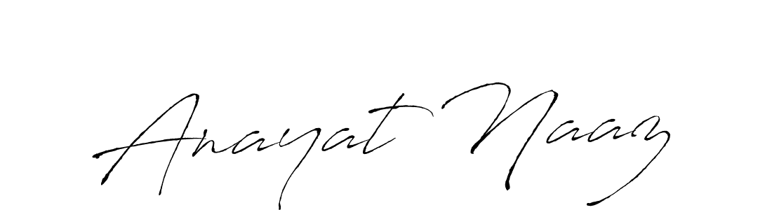 Make a beautiful signature design for name Anayat Naaz. With this signature (Antro_Vectra) style, you can create a handwritten signature for free. Anayat Naaz signature style 6 images and pictures png