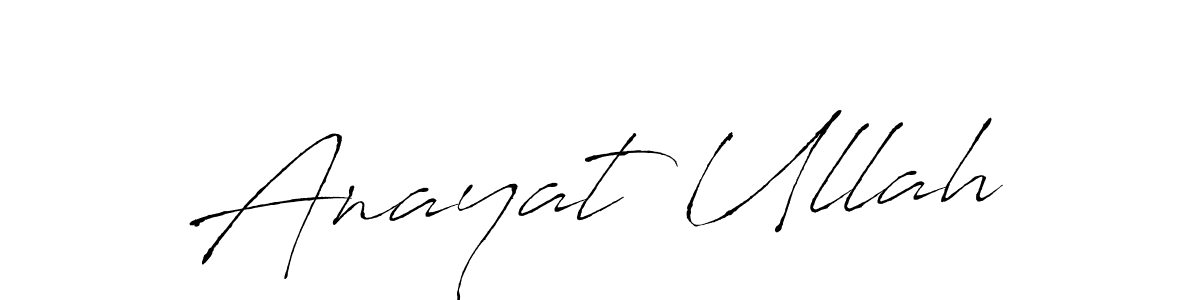 Anayat Ullah stylish signature style. Best Handwritten Sign (Antro_Vectra) for my name. Handwritten Signature Collection Ideas for my name Anayat Ullah. Anayat Ullah signature style 6 images and pictures png